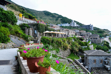 Fototapeta premium Matsu, Taiwan - JUN 27, 2019: Scenery of Qinbi Village at Matsu, Taiwan.