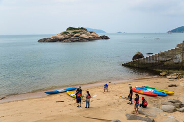 Fototapeta na wymiar Turtle Island at Matsu, Taiwan.