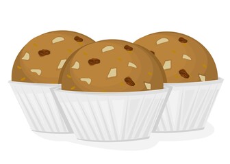 Methi laddu Indian Sweets or Mithai Food Vector