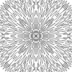 Obraz premium Seamless black and white geometries pattern in zentangle style. Basic and simple coloring book for adults, seniors, and beginner. Digital drawing. Floral. Flower. Oriental. Book Page. Hand drawing.