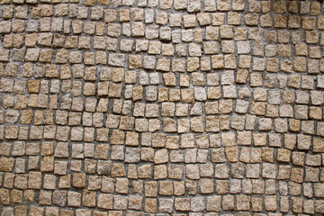 Roman style stone paved ground