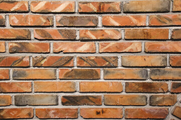 Vintage textured background of red brick wall