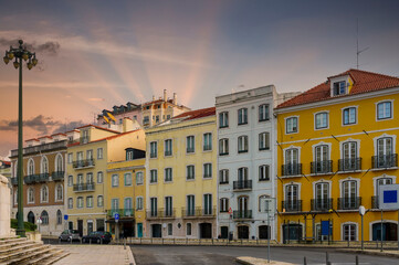 Fototapeta na wymiar a view of lisbona in portugal