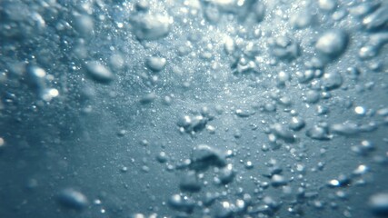 Air Bubbles Underwater, Natural Under Water background scene