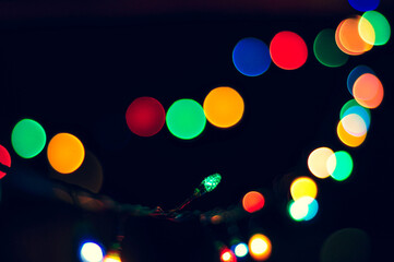 Christmas lights background