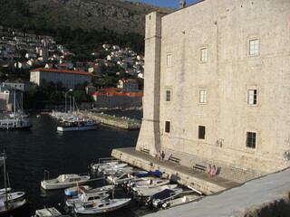 View on the old town of Dubrovnik
