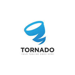 abstract tornado logo and icon vector illustration design template