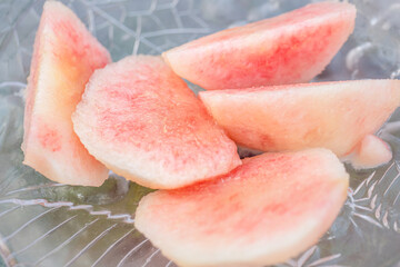 カットフルーツ/桃 モモ ピーチ/断面