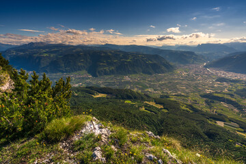 Beautiful views from Monte Penegal in Italian South Tyrol.