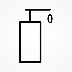 outline Liquid soap sign icon