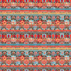 Abstract geometric seamless pattern. Ethnic background texture