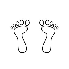 Footprint icon template