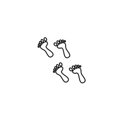 Footprint icon template