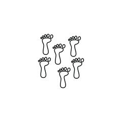 Footprint icon template