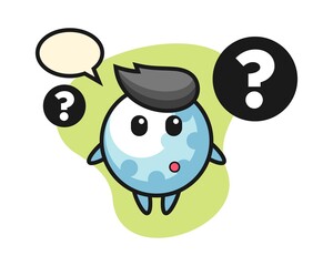 Golf cartoon with the question mark