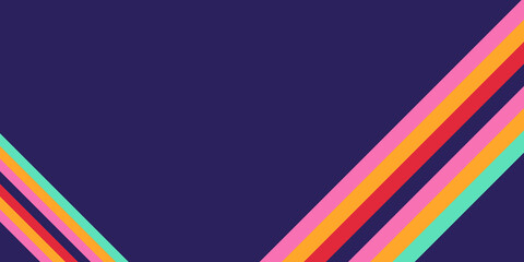 Colorful rectangles lines frame border