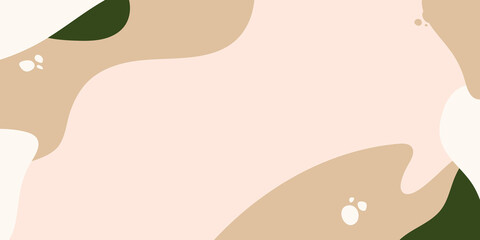 Pastel liquid presentation background. Modern trendy abstract shapes in pastel colors. Scandinavian clean vector design