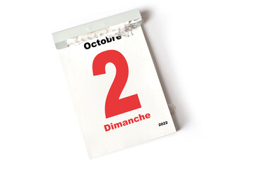 2  Octobre 2022