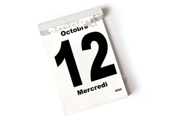  12 Octobre 2022