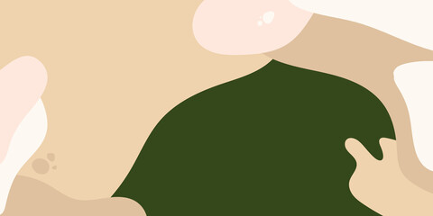 Creative hard paint cover design backgrounds vector. Minimal trendy style organic shapes pattern with copy space for text design for invitation, Party card,Social Highlight Covers and stories page