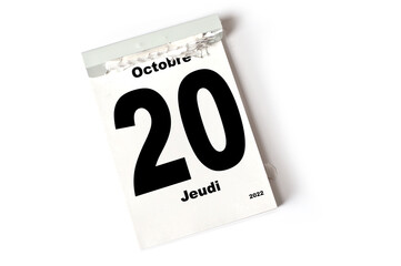  20 Octobre 2022
