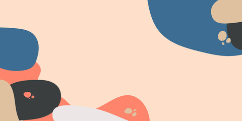 Brown black yelow orange blue pastel trendy abstract square art templates. Suitable for social media posts, mobile apps, banners design and web/internet ads.