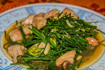Stir fried pork with vegetables