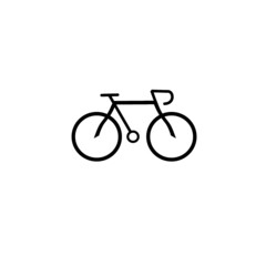 Fototapeta premium Vector illustration of a classic race bicycle made in flat style. Vector bike graphic icon.