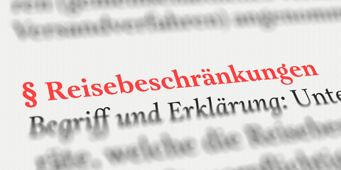 Reisebeschränkungen im Buch, Rechtlich