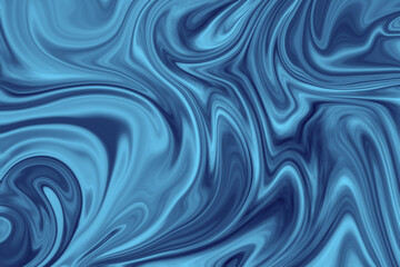 Liquid  blue marble background. 