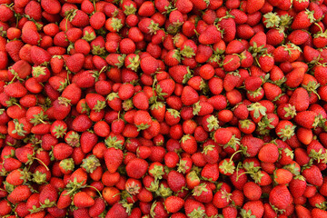 Fresh strawberry background.