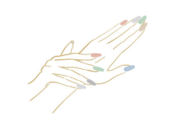 ネイルサロン　ネイルデザインイメージ　スモーキーカラー