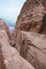 Fototapeta premium Red Rock Desert valley gorge landscape 