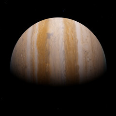 Here is Jupiter, one of the gigantic gas planet orbiting around our sun. One of the most beautifull object of our solar system. © Maxime