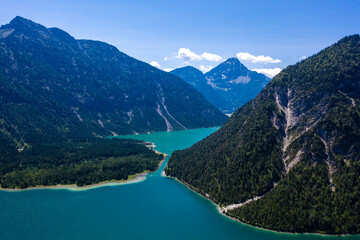 Plansee und Heiterwanger See in Tirol im Sommer