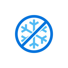 Do not freeze. Refrigerate. Food package label, storage instruction vector design