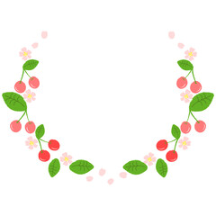 サクランボのフレーム