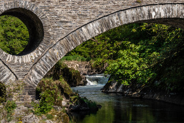 Fototapeta na wymiar River Teifi Cenarth Carmarthenshire Wales