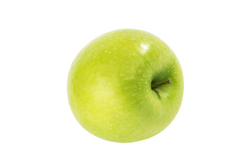 Green apple on a white background.
