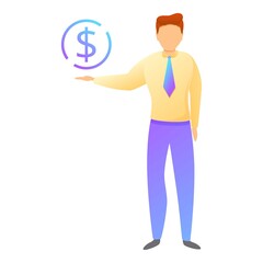 Manager communication icon. Cartoon of manager communication vector icon for web design isolated on white background