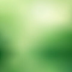 Abstract green blurred background. Natural gradient  backdrop. Vector illustration. Ecology concept for your graphic design, banner, poster