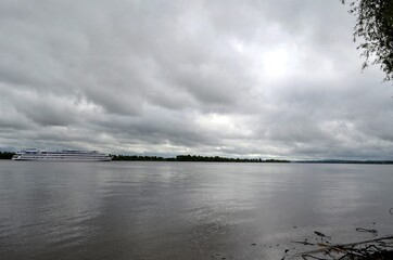 clouds over the river