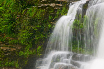Fototapeta na wymiar Waterfall at Ystradfellte Brecon Beacons Powys Wales