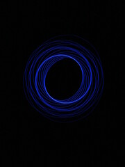 Light abstract forms symmetrical round different colors