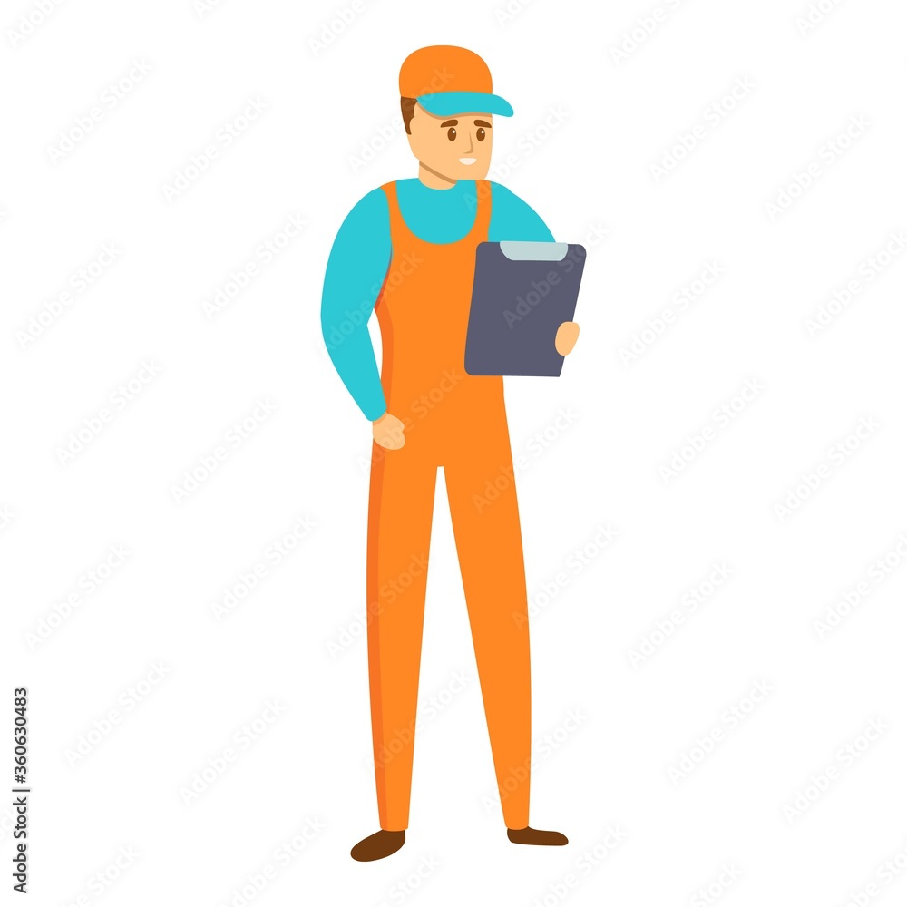 Poster auto mechanic car checklist icon. cartoon of auto mechanic car checklist vector icon for web design 