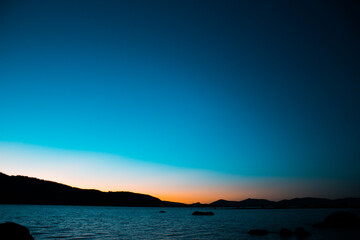 Obraz na płótnie Canvas sunset in the sea