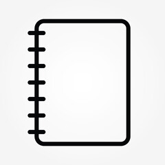 outline Notebook icon vector illustration


