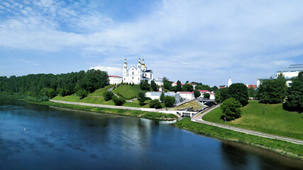 Fototapeta na wymiar View of Vitebsk, Dvina River
