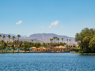 Sunny view of the Desert Shores community