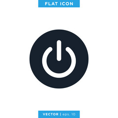 Power Button Icon Vector Design Template